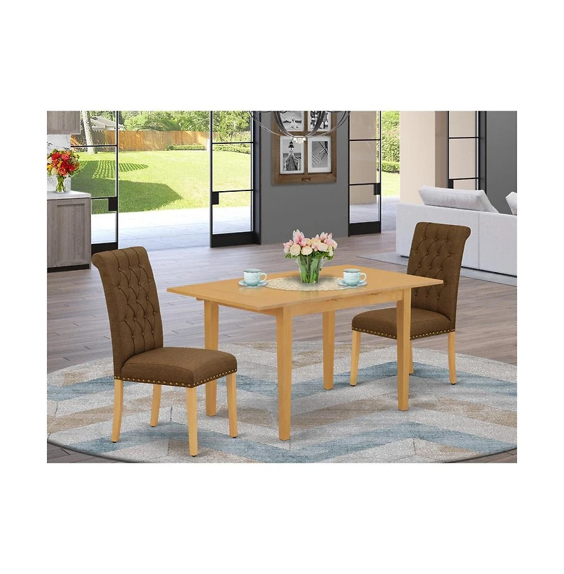 East West Furniture Dining Room Set Oak