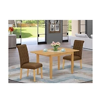East West Furniture Dining Room Set Oak