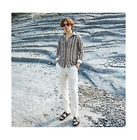 Campus Sutra Men's Multitrack-Striped Shirt