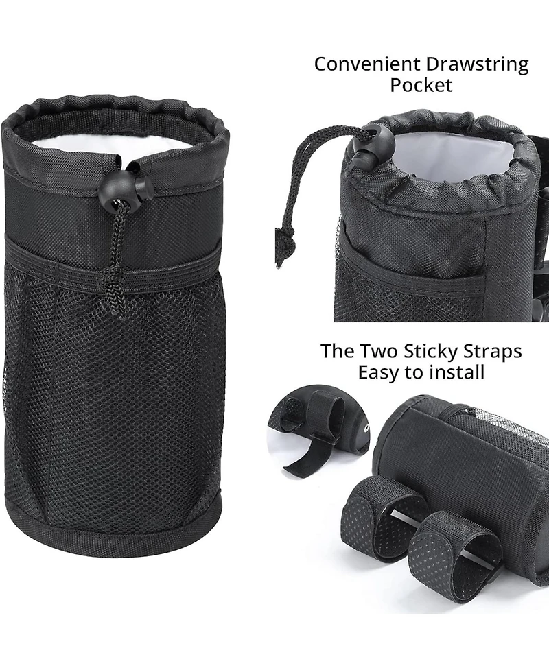 Urbanmax Cup Holder, Bike Water Bottle Holder for E-Scooters & E-Bikes, No-Screw Installation