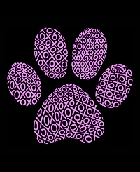 La Pop Art Plus Xoxo Dog Paw Word V-Neck T-Shirt