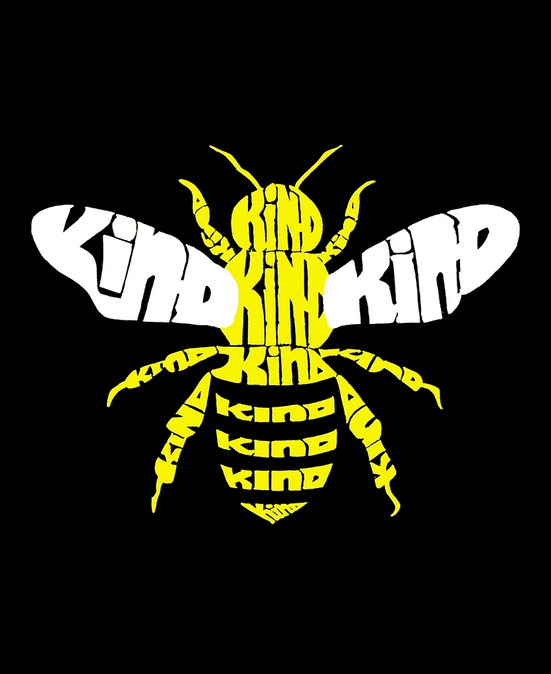 La Pop Art Plus Bee Kind Word V-Neck T-Shirt