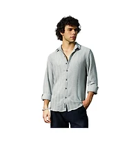 Campus Sutra Men's Wicker-Tactile Shirt