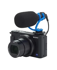 Sony Zv-1F Vlogging Camera, Black Bundle with ACCVC1 Vlogger Accessory Kit, Shotgun Mic, Tripod, Shoulder Bag, Extra Battery, Charger, Screen Protecto