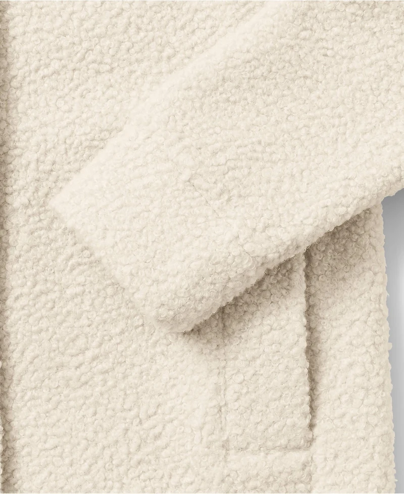 Lands' End Plus Boucle Fleece Coat