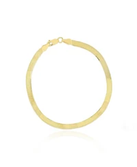 The Lovery Large Herringbone Bracelet 14K Yellow Gold - 5 millimeters - 8 inches