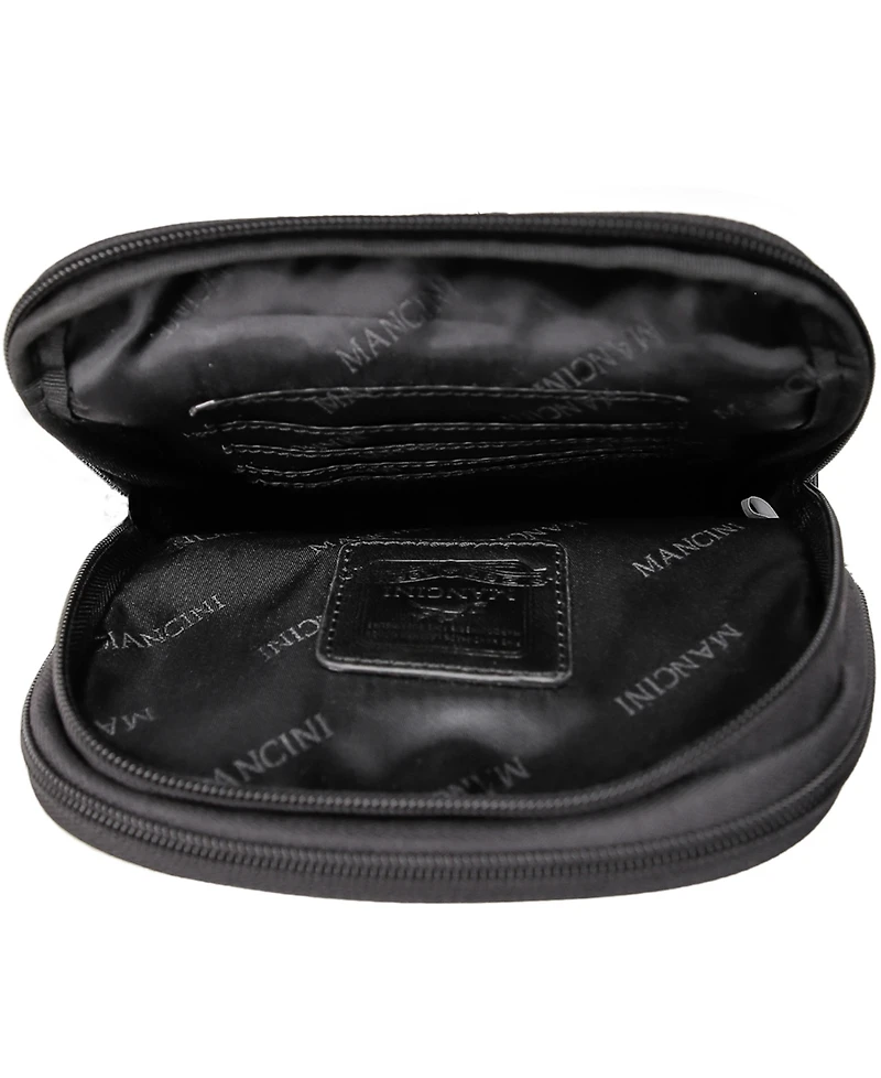Mancini Men's Leather Crossbody Organizer Bag