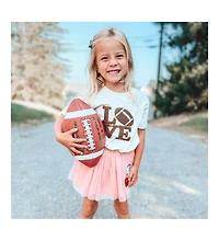 Sweet Wink Baby Girls Football Love Patch Short Sleeve T-Shirt