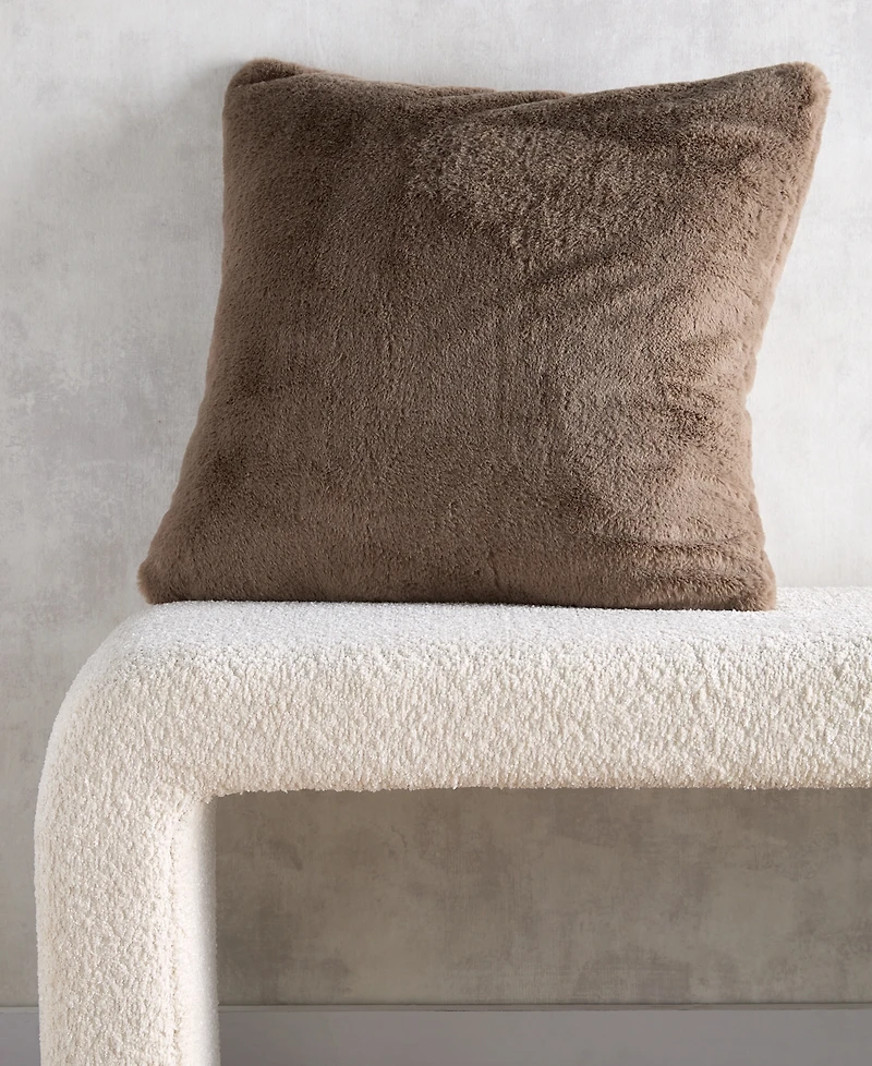 Hotel Collection Double-Sided Faux-Fur Decorative Pillow, 20" x