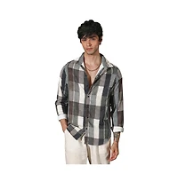 Campus Sutra Men's Multicolour Woven-Block Oversized Shirt