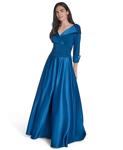 Jessica Howard Women's Petite 3/4-Sleeve Dress