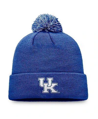 Top of the World Men's Royal Kentucky Wildcats Team Logo Cuffed Knit Pom with Hat