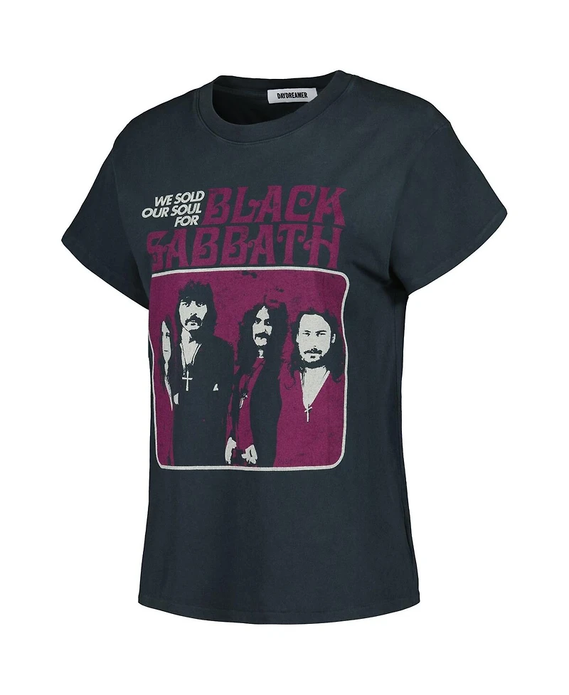 Daydreamer Women's Charcoal Black Sabbath Tour Graphic T-Shirt