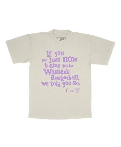 Playa Society Men's and Women's Cream Golden State Valkyries "We Told You So" T-Shirt