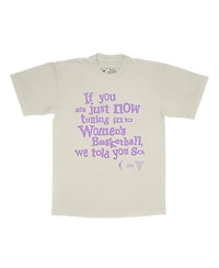 Playa Society Men's and Women's Cream Golden State Valkyries "We Told You So" T-Shirt