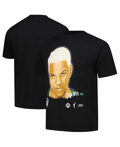 Playa Society Men's and Women's Courtney Williams Black Minnesota Lynx Sketch T-Shirt