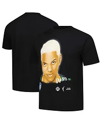Playa Society Men's and Women's Courtney Williams Black Minnesota Lynx Sketch T-Shirt