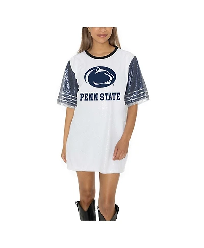 Gameday Couture Women's White Penn State Nittany Lions Full Sequin Jersey Dress