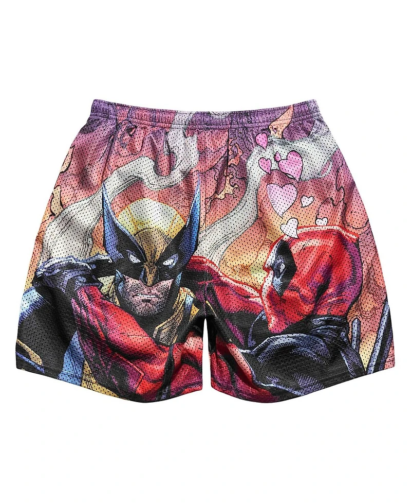Chalk Line Men's Deadpool Wolverine Besties Retro Shorts
