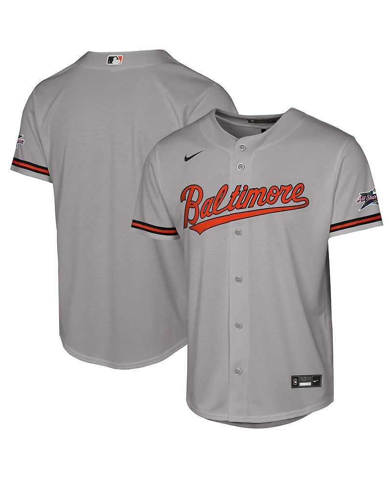 Nike Big Boys and Girls Gray Baltimore Orioles 2025 Mlb All-Star Game Road Replica Jersey