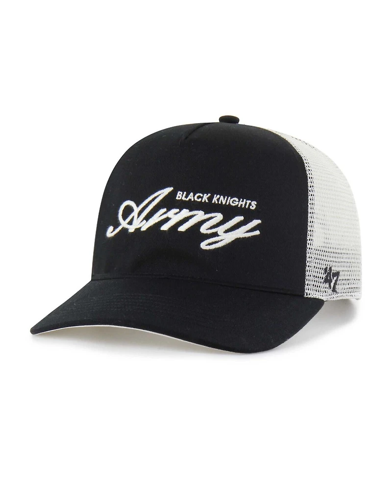 '47 Brand Men's and Women's Black Army Black Knights Contemporary Basics Foundation Trucker Hitch Adjustable Hat