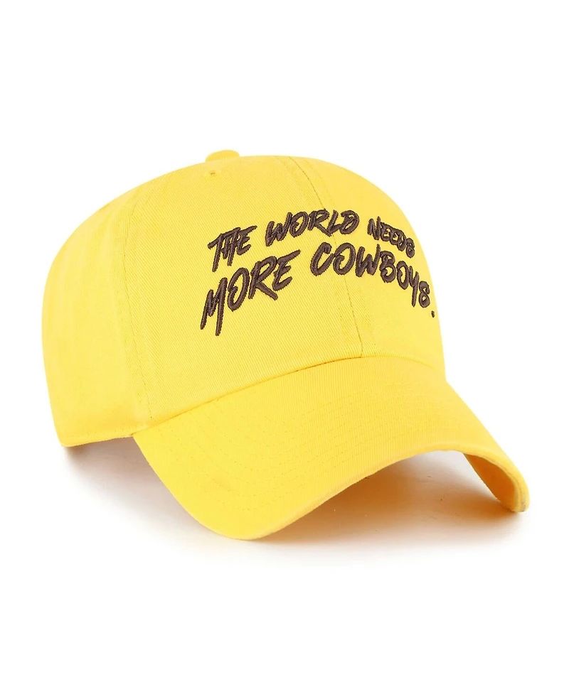 '47 Brand Men's Gold Wyoming Cowboys Clean Up Adjustable Hat