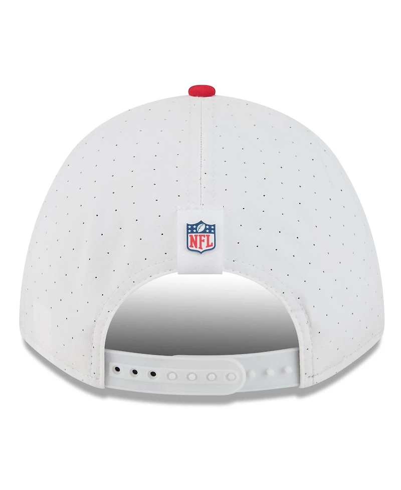 New Era Men's White/Red Kansas City Chiefs 2025 Nfl Training Camp A-Frame 9FORTY Adjustable Hat