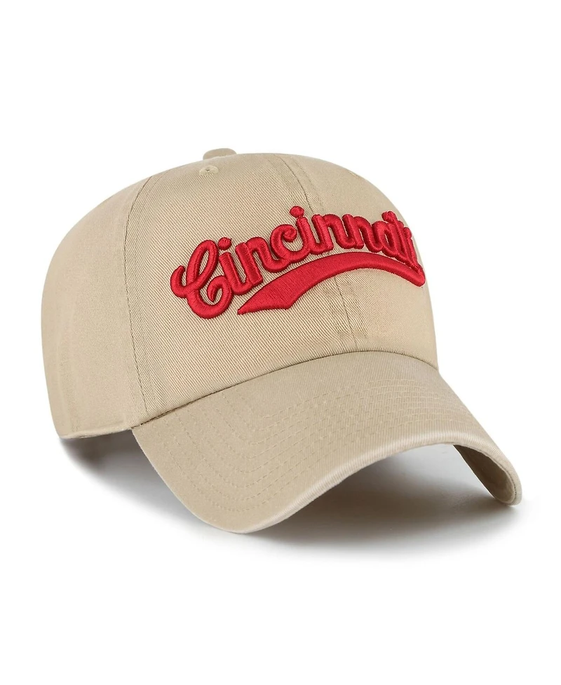 '47 Brand Men's Tan Cincinnati Bearcats Vault Clean Up Adjustable Hat