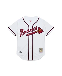 Mitchell & Ness Men's Deion Sanders White Atlanta Braves Cooperstown Collection 1992 Authentic Jersey