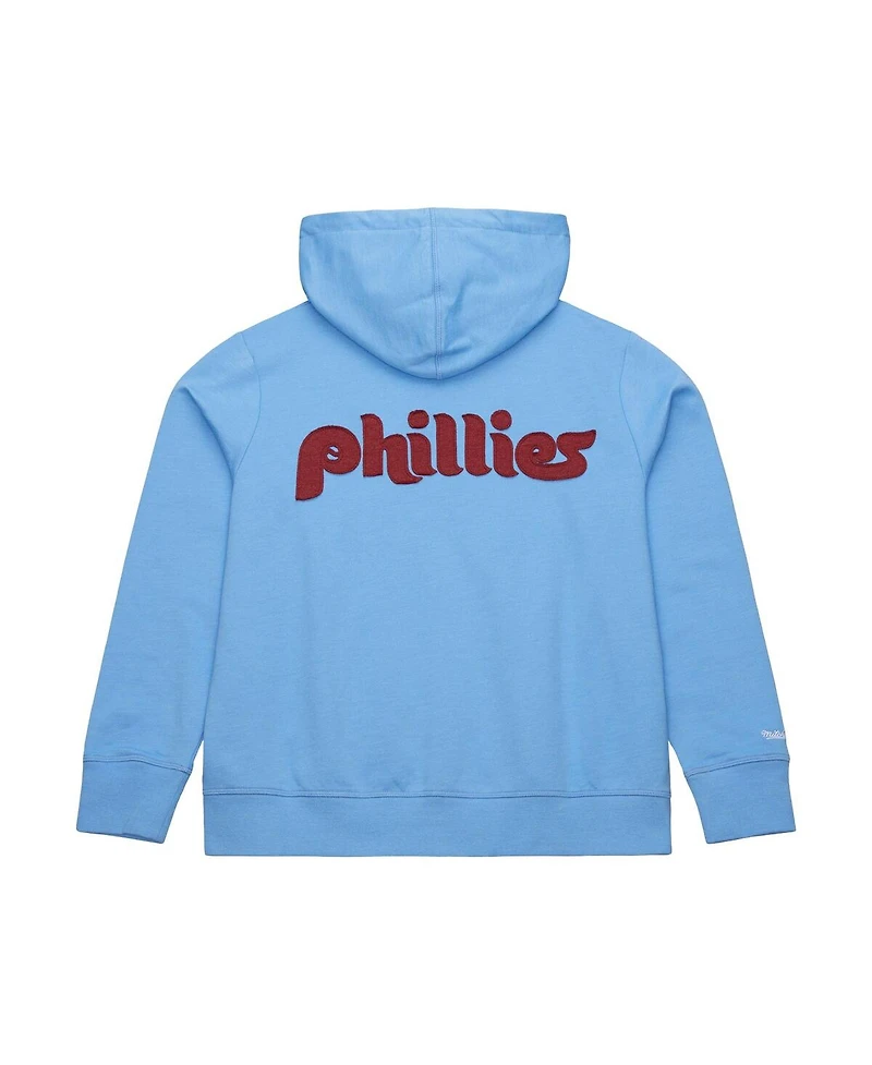 Mitchell & Ness Women's Light Blue Philadelphia Phillies Full-Zip Hoodie