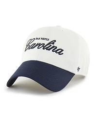 '47 Brand Men's White North Carolina Tar Heels Contemporary Basics Foundation Clean Up Adjustable Hat