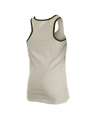 New Era Women's Cream Atlanta Braves Armed Forces Tank Top