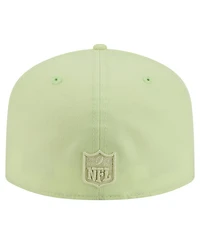 New Era Men's Light Green Bay Packers Color Pack A-Frame 59FIFTY Fitted Hat