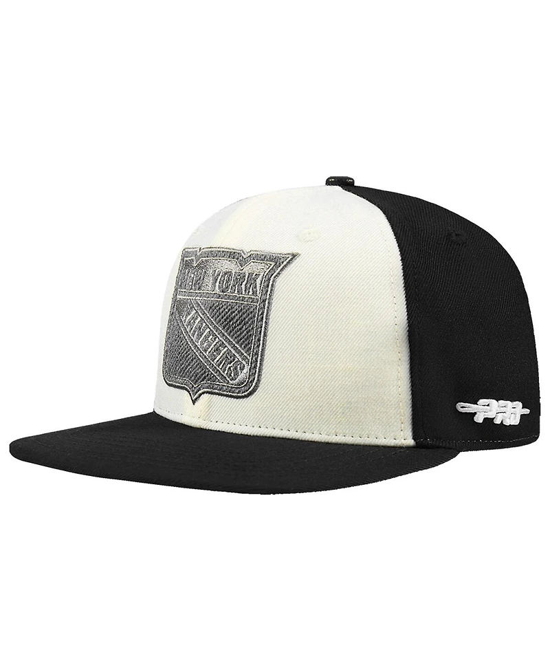 Pro Standard Men's Cream New York Rangers French Terry Snapback Hat
