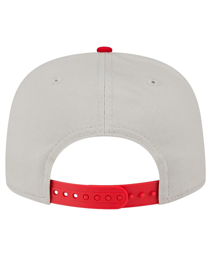 New Era Men's Cream Cincinnati Reds Iron Golfer Snapback Hat