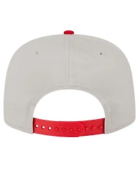New Era Men's Cream Cincinnati Reds Iron Golfer Snapback Hat