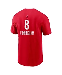 Nike Men's Sophie Cunningham Red Indiana Fever Rebel Name Number T-Shirt