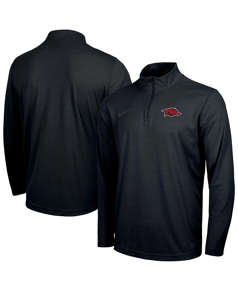 Nike Men's Black Arkansas Razorbacks Intensity Performance Quarter-Zip Pullover Sweatshirt