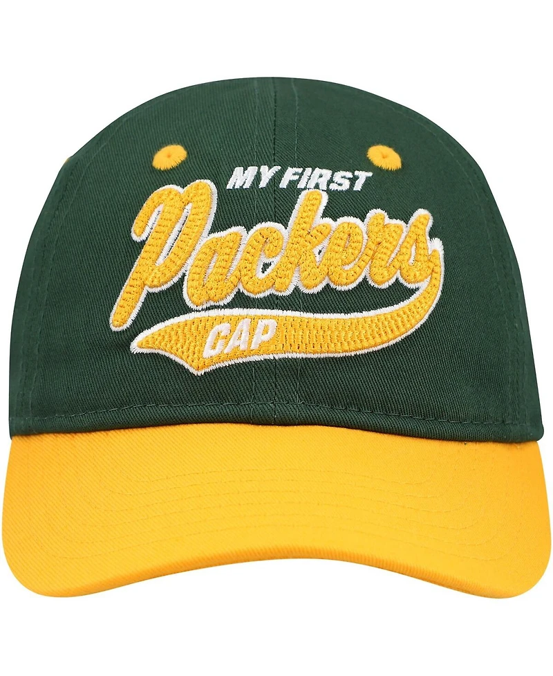 Outerstuff Baby Boys and Girls Green/Gold Green Bay Packers My First Tail Sweep Slouch Flex Hat