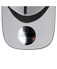 New Era Men's Black New England Patriots Midnight Ink Tonal Text A-Frame Trucker 9FORTY Adjustable Hat