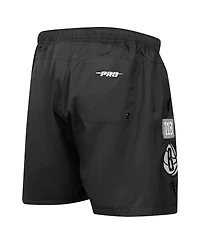Pro Standard Men's Black Brooklyn Nets Area Code Shorts
