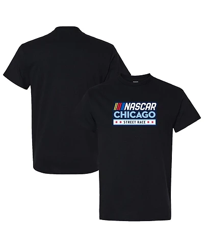 Nascar Men's Black Chicago Street Race Logo T-Shirt