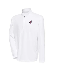 Antigua Men's White Florida Gators Swinging Gator Tribute Quarter-Zip Pullover Sweatshirt