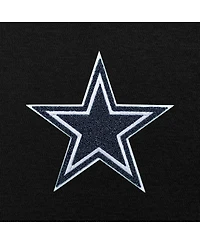 Antigua Men's Black Dallas Cowboys Victory Chenille Pullover Hoodie