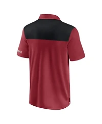 Fanatics Men's Cardinal/Black Arizona Cardinals Color Block Polo Shirt