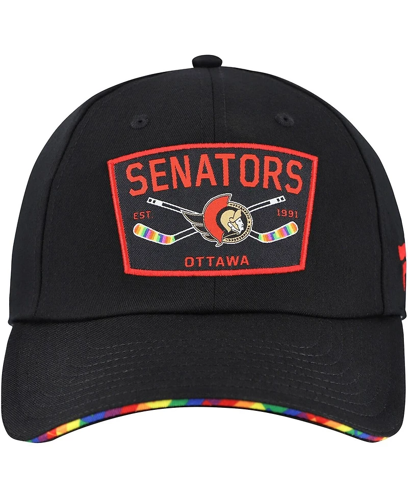 Fanatics Men's Black Ottawa Senators Hife Adjustable Hat