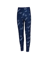 Concepts Sport Women's Navy Dallas Cowboys Breakthrough Allover Print Knit Sleep Leggings