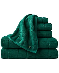 Lacoste Home Heritage Croc Scale Cotton Hand Towel, 16" x 30"