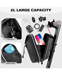 Urbanmax Electric Scooter Bag, 2L Waterproof Storage for Phone, Bottle, Charger Tools