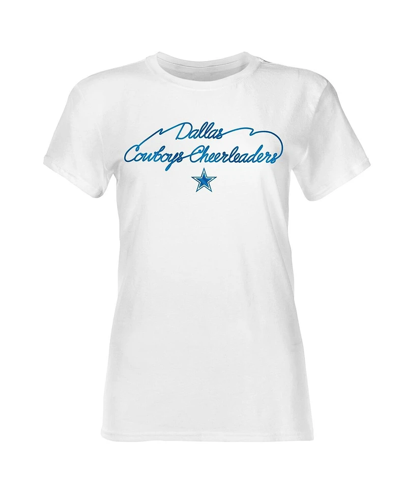 Dallas Cowboys Women's White Thunderstruck Foil T-Shirt